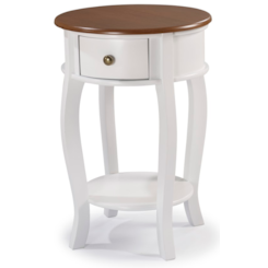 Mesa De Apoio Redonda 1 Gav 1 Prat Linz Imbuia Glazer Laca B