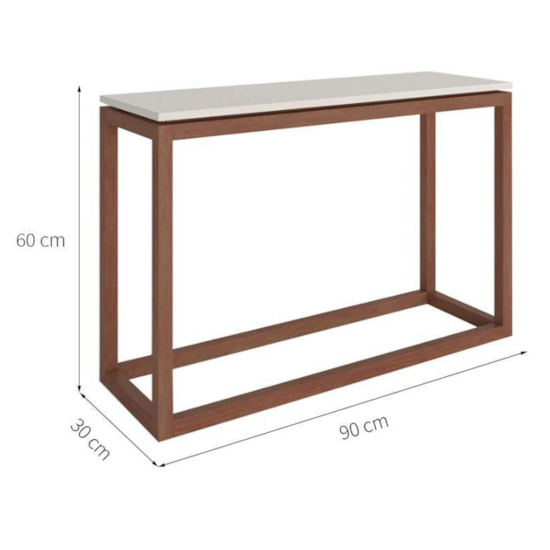Mesa De Apoio Supreme Tebarrot Amendoa Off White Mesa De Apoio Supreme Tebarrot Amendoa Off White