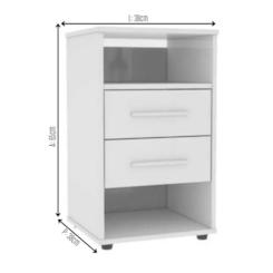 Mesa De Cabeceira Monet Mirarack Branco Mesa De Cabeceira Monet Mirarack Branco