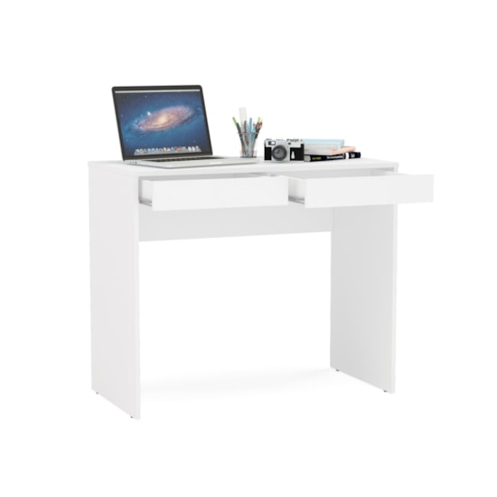 Mesa Escritorio Tijuca 2 Gav Politorno Branco Mesa Escritorio Tijuca 2 Gav Politorno Branco