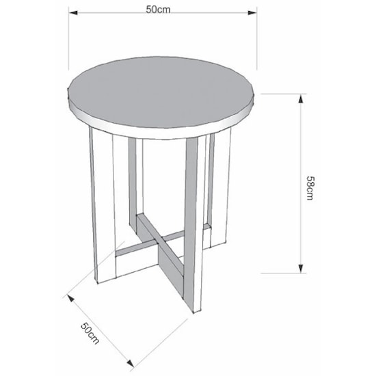 Mesa Lateral Luxo  Jb 8002 Perola/Caramelo Mesa Lateral Luxo  Jb 8002 Perola/Caramelo