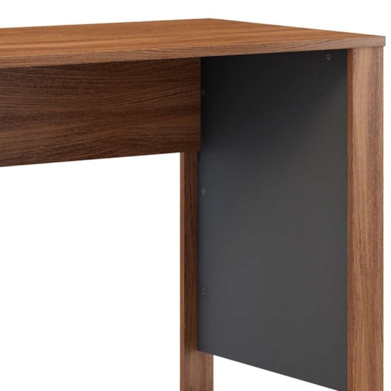 Mesa Office Morada 1 Porta 1 Gaveta Demóbile Amendola Grafito