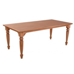 Mesa Orlando 1.60X0.90 Metros Em Madeira De Jequitiba Avelã