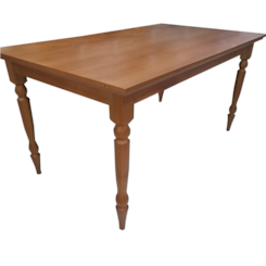 Mesa Orlando 1.60X0.90 Metros Em Madeira De Jequitiba Avelã