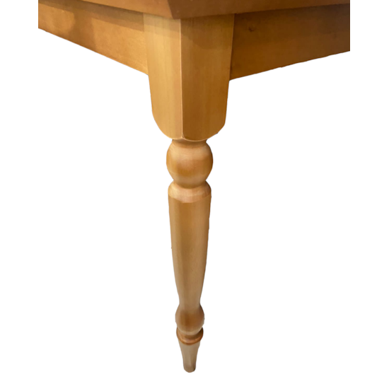 Mesa Orlando 1.60X0.90 Metros Em Madeira De Jequitiba Avelã