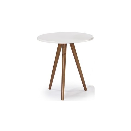 Mesa Tripé 63Cm Linz Imbuia Glazer Laca B