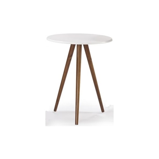 Mesa Tripé 70Cm Linz Imbuia Glazer Laca B