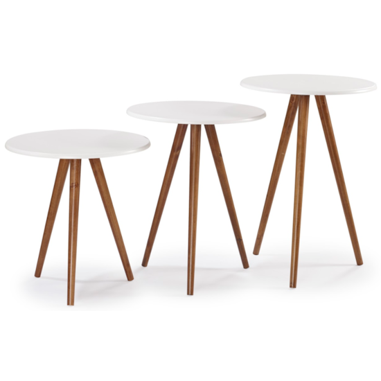 Mesa Tripé 70Cm Linz Imbuia Glazer Laca B