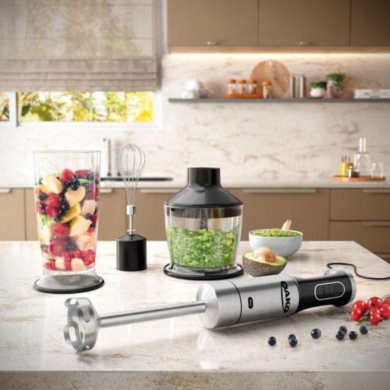 Mixer Dako 3 Em 1 800W Funcao Turbo Inox Preto
