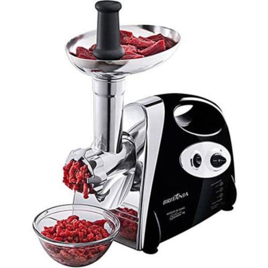 Moedor De Carne Elétrico Britânia 350W Preto Moedor De Carne Elétrico Britânia 350W Preto