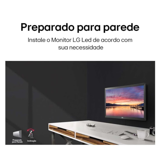 Monitor Lg Led 19.5 20Mk400h Hdmi-Sub Preto