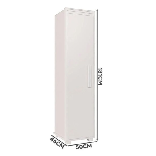 Multiuso Malta 1 Porta Fenix 100% Mdf Branco Multiuso Malta 1 Porta Fenix 100% Mdf Branco