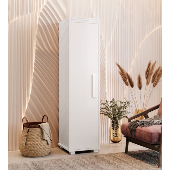 Multiuso Malta 1 Porta Fenix 100% Mdf Branco Multiuso Malta 1 Porta Fenix 100% Mdf Branco