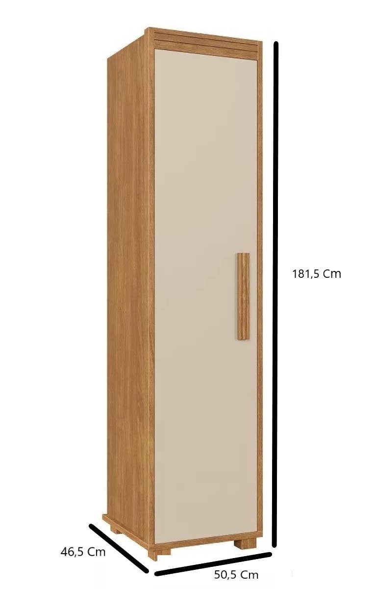 Multiuso Malta 1 Porta Fenix 100% Mdf Cinamomo Off White - Eletrolar