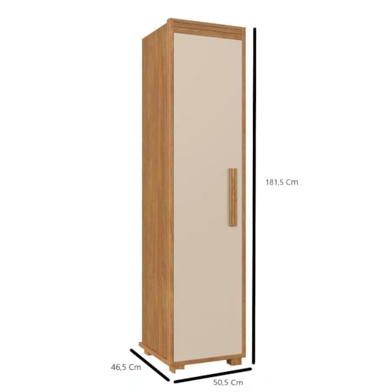 Multiuso Malta 1 Porta Fenix 100% Mdf Cinamomo Off White