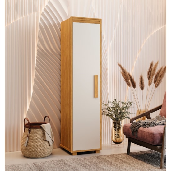 Multiuso Malta 1 Porta Fenix 100% Mdf Cinamomo Off White