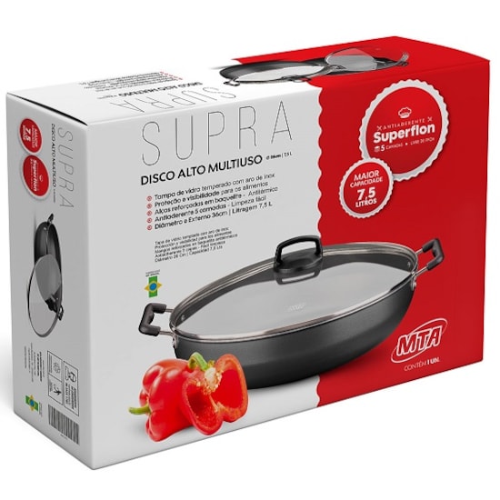 Paellera N36 7.5L Alta Antiaderente Mta Grafite Paellera N36 7.5L Alta Antiaderente Mta Grafite