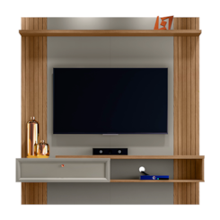 Painel 152Cm Tv Ate 60P Pitanga Linea Amendoa Titânio Painel 152Cm Tv Ate 60P Pitanga Linea Amendoa Titânio