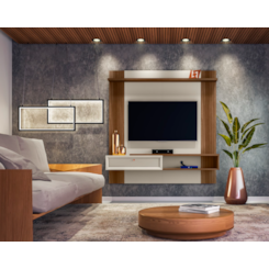 Painel 152Cm Tv Ate 60P Pitanga Linea Freijó Off White Painel 152Cm Tv Ate 60P Pitanga Linea Freijó Off White