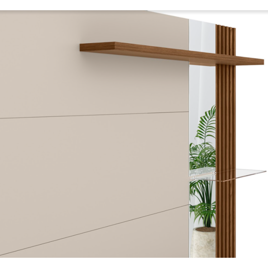 Painel 182Cm Tv Ate 60P Maragogi  Linea Freijó Off White Painel 182Cm Tv Ate 60P Maragogi  Linea Freijó Off White