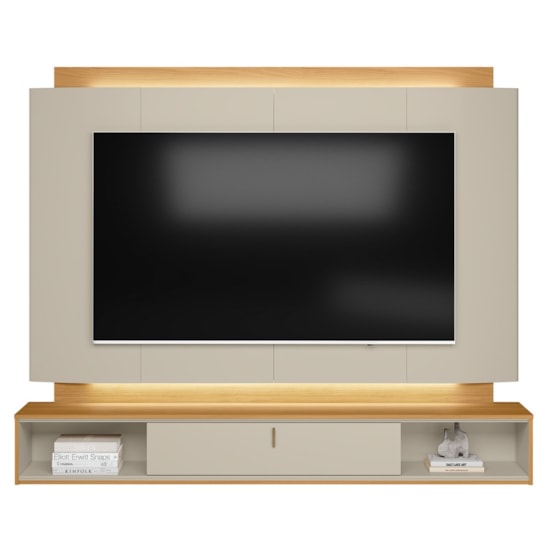 Painel 200Cm Tv Ate 75P Havana Linea Tauari/Off White  Painel 200Cm Tv Ate 75P Havana Linea Tauari/Off White