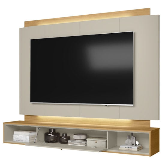 Painel 200Cm Tv Ate 75P Havana Linea Tauari/Off White  Painel 200Cm Tv Ate 75P Havana Linea Tauari/Off White