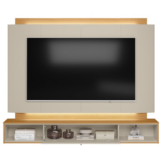 Painel 200Cm Tv Ate 75P Havana Linea Tauari/Off White  Painel 200Cm Tv Ate 75P Havana Linea Tauari/Off White