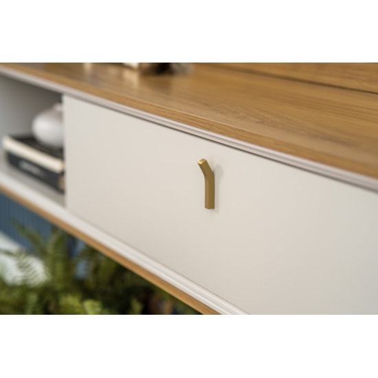 Painel 200Cm Tv Ate 75P Havana Linea Tauari/Off White  Painel 200Cm Tv Ate 75P Havana Linea Tauari/Off White