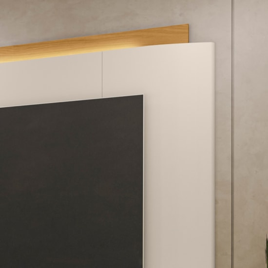 Painel 200Cm Tv Ate 75P Havana Linea Tauari/Off White  Painel 200Cm Tv Ate 75P Havana Linea Tauari/Off White