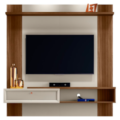 Painel Home Pitanga 152Cm Linea Brasil Freijó Off White Painel Home Pitanga 152Cm Linea Brasil Freijó Off White