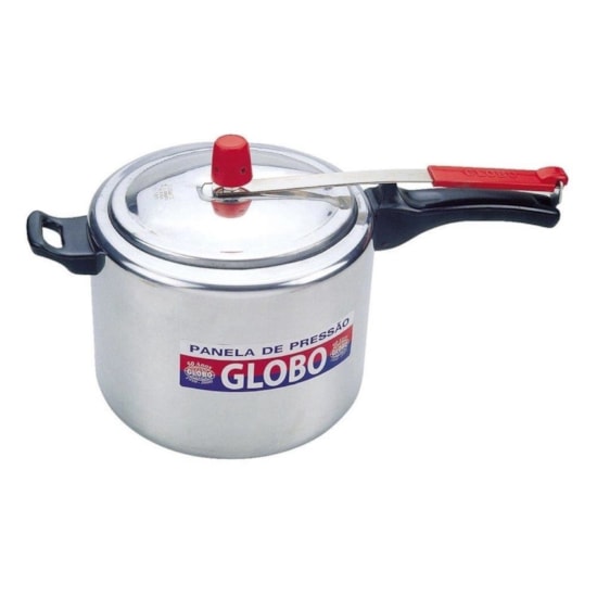 Panela De Pressão 7L Globo Aluminio Polido Panela De Pressão 7L Globo Aluminio Polido