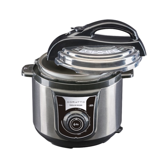 Panela De Pressão Elétrica Pe02 4 L 220V Preto Panela De Pressão Elétrica Pe02 4 L 220V Preto