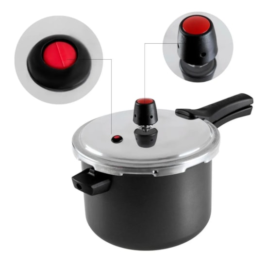 Panela Pressao 4.5Lts Fec Ext Panelux Grafite