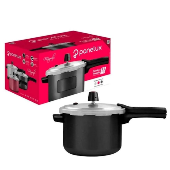 Panela Pressao 4.5Lts Fec Ext Panelux Grafite