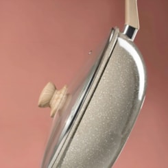 Panela Wok Com Tampa 5,5L Oster Cinza Dust