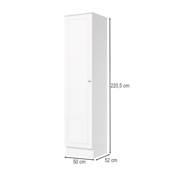 Paneleiro 1 Porta Americana Henn Branco