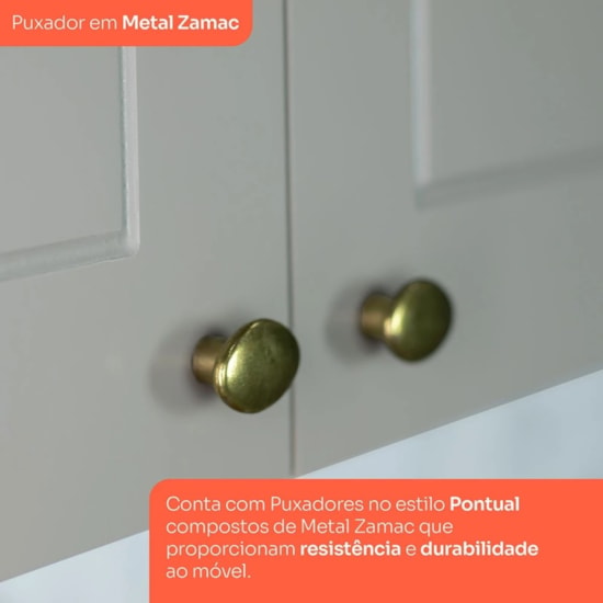 Paneleiro 1 Porta Americana Henn Cinza