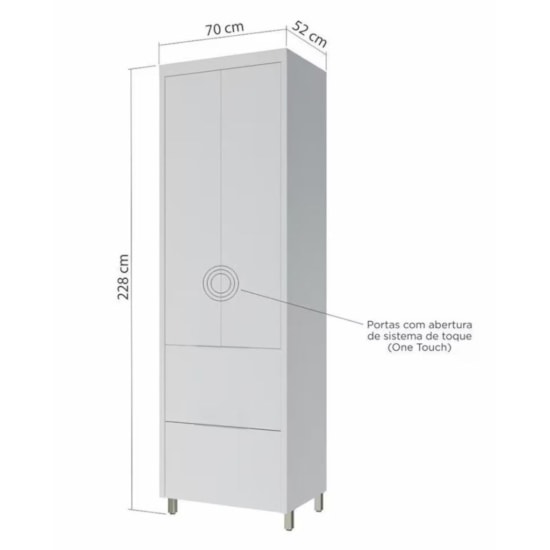 Paneleiro 70Cm Marquesa Nesher  Branco Paneleiro 70Cm Marquesa Nesher  Branco