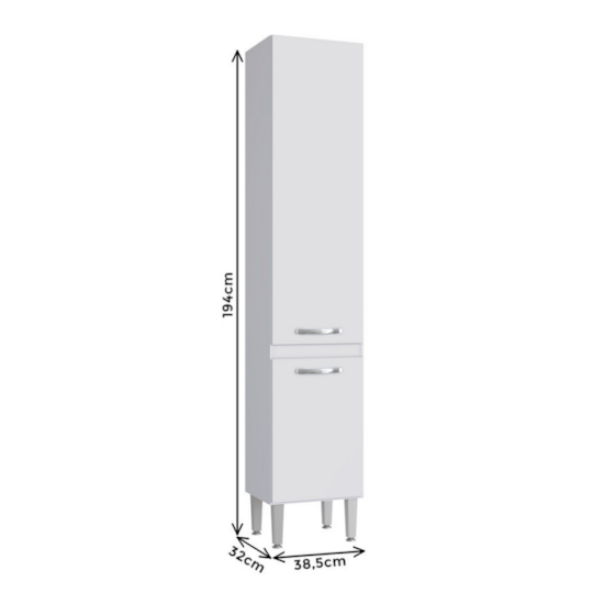 Paneleiro 95X38,50X32cm Light Irm Branco Paneleiro 95X38,50X32cm Light Irm Branco