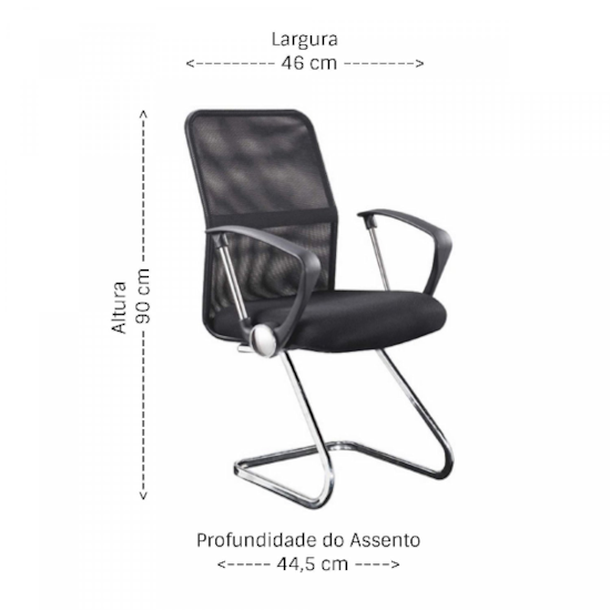 Par De Cadeiras Visitante Confort  Par De Cadeiras Visitante Confort