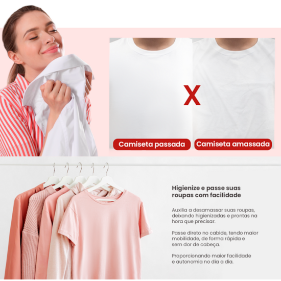 Passadeira A  Vapor Bravo Agratto 220V Branco Passadeira A  Vapor Bravo Agratto 220V Branco