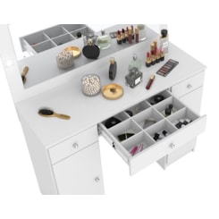 Penteadeira Camarim Com Espelho E Led Carisma Demóbile Branco