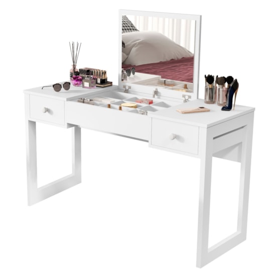 Penteadeira Luanda 100% Mdf Fenix Branco