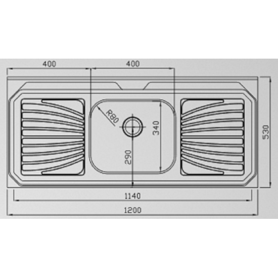 Pia Inox 120X53x04 Standart Inoxsul Inox Pia Inox 120X53x04 Standart Inoxsul Inox