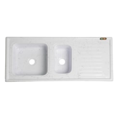 Pia Marmorite 1,20 Mts Gourmet Granitado Branco