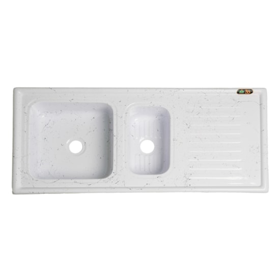 Pia Marmorite 1,20 Mts Gourmet Granitado Branco
