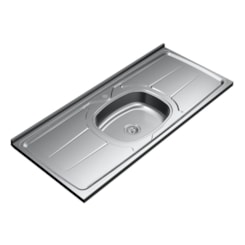Pia Plus Inox 120X53 Bancada E Mesa Inox Pia Plus Inox 120X53 Bancada E Mesa Inox