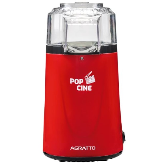 Pipoqueira Elétrica Pop Cine Com Dosador 1200W Agratto 220V Vermelho