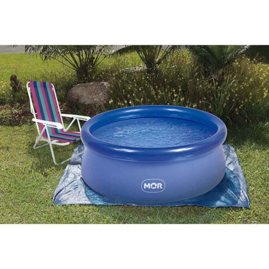 Piscina Inflável 1000 Litros Mor Azul Piscina Inflável 1000 Litros Mor Azul