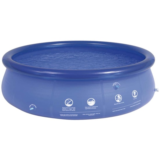 Piscina Inflável 3400 Litros Mor Azul Piscina Inflável 3400 Litros Mor Azul